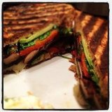 Portabella mushroom panini
