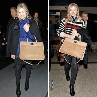 Chloe Moretz Carrying Max Mara Bag