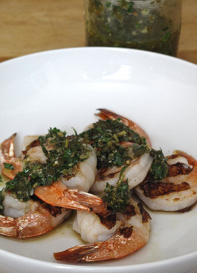 Grilled Shrimp With Italian Salsa Verde