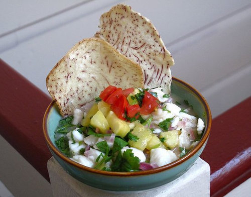 Hawaiian Ceviche With Pineapple Salsa Hawaiian Ceviche With Pineapple Salsa