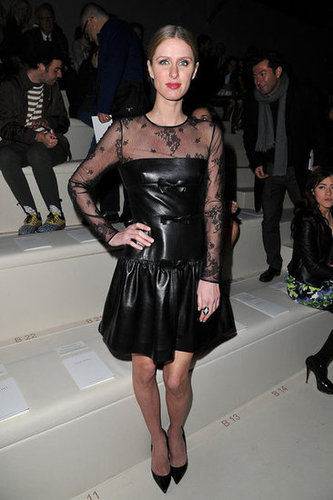 How sweet is this leather-and-lace look Nicky Hilton sported at Valentino?
How sweet is this leather-and-lace look Nicky Hilton sported at Valentino?