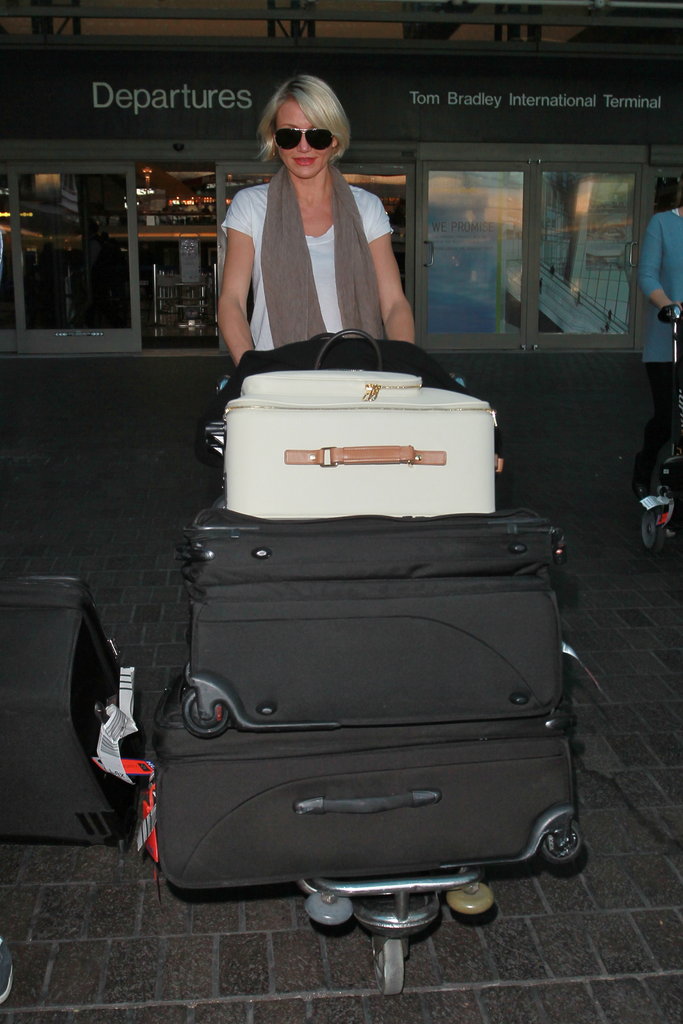 Cameron Diaz touched down at LAX.
Cameron Diaz touched down at LAX.
