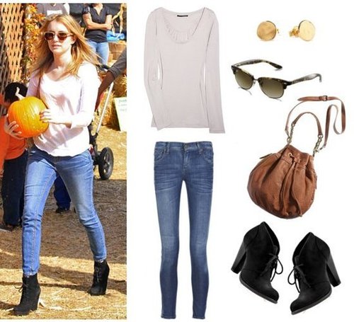 Emma Roberts in Jeans and Booties