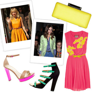 Bright Shoes and Clothes For Spring 2012