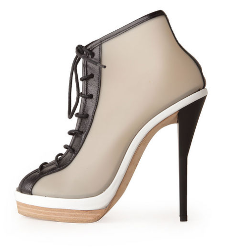 The two-tone sole had us at "hello," but we also can't help but love how athletic and girlie this bootie manages to be. A Spring '12 trend win-win.
3.1 Phillip Lim Akita lace-up bootie ($850)
The two-tone sole had us at "hello," but we also can't help but love how athletic and girlie this bootie manages to be. A Spring '12 trend win-win.
3.1 Phillip Lim Akita lace-up bootie ($850)