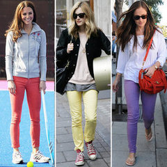Kate Middleton, Minka Kelly Wear Pastel Denim for Spring 2012
