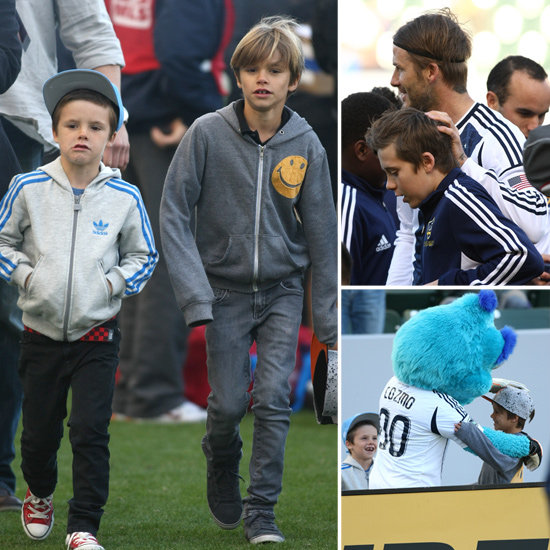 David Beckham and Sons at LA Galaxy Game David Beckham and Sons at LA Galaxy Game