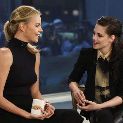 Kristen Stewart and Charlize Theron on the Today Show