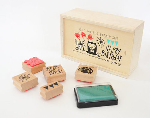 Gift Notes Rubber Stamps