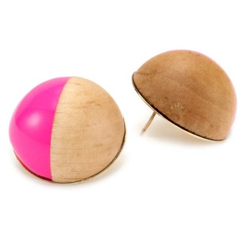 Kate Spade New York Rosewood Dot Pink Stud Earrings - designer shoes, handbags, jewelry, watches, and fashion accessories | endl