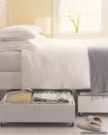 Try Under-the-Bed Baskets Try Under-the-Bed Baskets