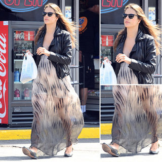 Alessandra Ambrosio Sheer Maxi Dress
