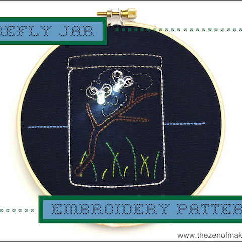 LED Firefly Embroidery Pattern