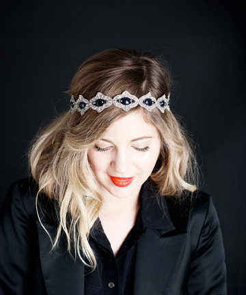 beaded crystal tieback