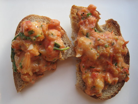 Creamy Shrimp Crostini