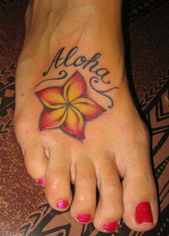 Many of the people of Hawaii as a result of the flower tattoo flower 