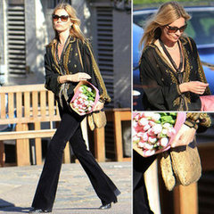Kate Moss in London With Tulips Pictures