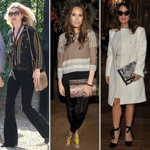 Kate Moss, Salma Hayek, Louise Roe With Snakeskin Bags Trend