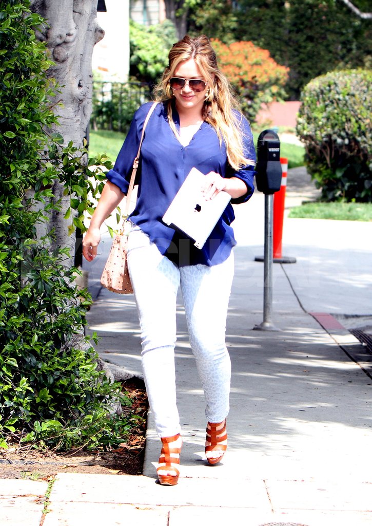Hilary Duff shows off her postbaby body. Hilary Duff shows off her postbaby body.
