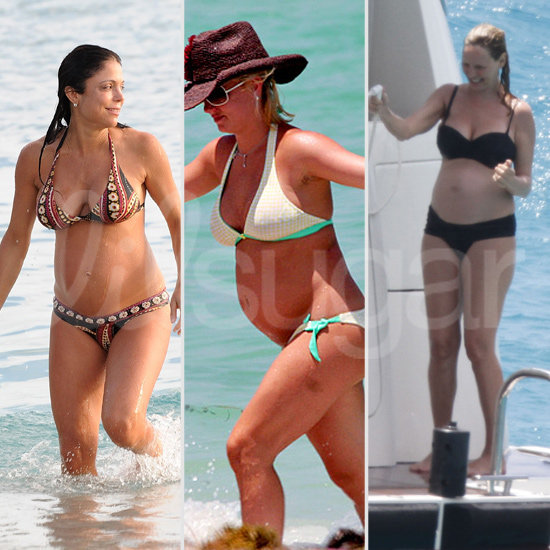 Pictures of Pregnant Celebrities in Bikinis