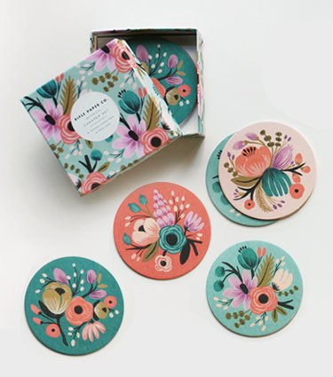Botanical Coaster Set 