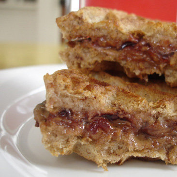 Peanut Butter and Jelly Waffle 'Wich Peanut Butter and Jelly Waffle 'Wich