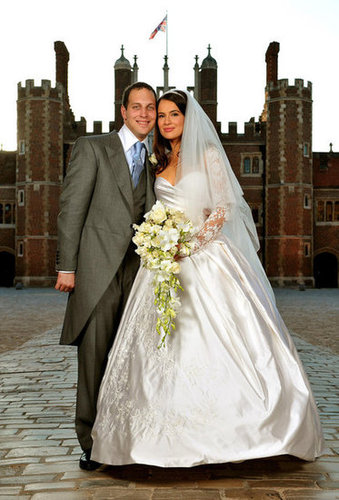 Lord Freddie Windsor posed with former Two and a Half Men star and bride Sophie Winkleman at Richmond, England, in September 2009.
Lord Freddie Windsor posed with former Two and a Half Men star and bride Sophie Winkleman at Richmond, England, in September 2009.