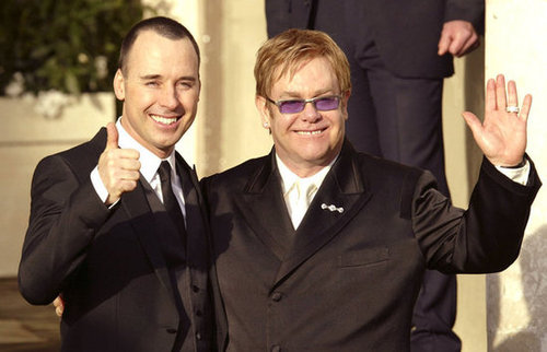 Elton John and David Furnish celebrated their union in December 2005 in Windsor, England.
Elton John and David Furnish celebrated their union in December 2005 in Windsor, England.