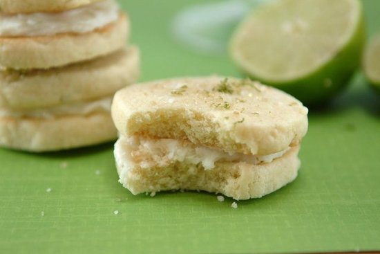 Margarita Lime Buttercream Sandwich Cookies