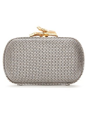 A metallic clutch like this goes with practically any party look without ever feeling too matchy-matchy.
Diane von Furstenberg Silver Canvas Box Clutch ($295)
A metallic clutch like this goes with practically any party look without ever feeling too matchy-matchy.
Diane von Furstenberg Silver Canvas Box Clutch ($295)