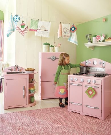 Pottery Barn Kids Pink Retro Kitchen Collection Pottery Barn Kids Pink Retro Kitchen Collection