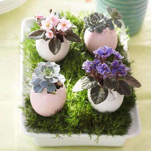 Easter Egg Flower Pots Easter Egg Flower Pots