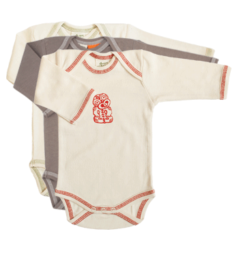 For the Layette: Naturebaby Organic Long Sleeve Body Suit For the Layette: Naturebaby Organic Long Sleeve Body Suit