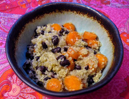 Get in some fiber and folate with a big bowl of carrot quinoa with black beans that will fill you up in a superhealthy way.
Get in some fiber and folate with a big bowl of carrot quinoa with black beans that will fill you up in a superhealthy way.