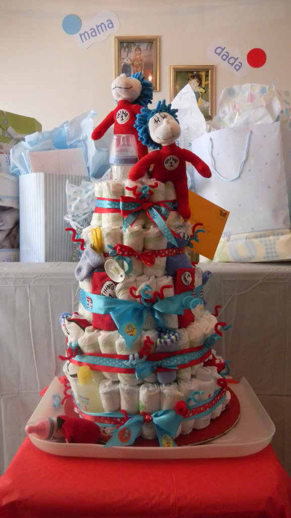 Thing 1 Thing 2 Diaper Cake Thing 1 Thing 2 Diaper Cake