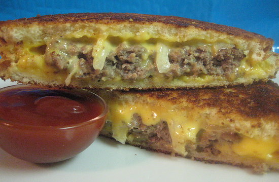 Hamburger Grilled Cheese