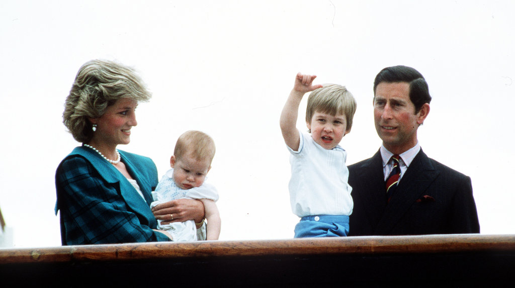 Prince Charles, Princess Diana, Prince William, and Prince Harry cruised on the Royal Yacht Britannia during May 1985.
Prince Charles, Princess Diana, Prince William, and Prince Harry cruised on the Royal Yacht Britannia during May 1985.