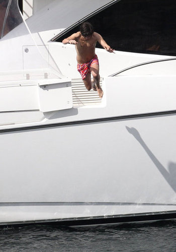 One Direction Celebrates SNL Success With a Shirtless Swim One Direction Celebrates SNL Success With a Shirtless Swim