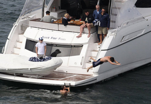 One Direction Celebrates SNL Success With a Shirtless Swim One Direction Celebrates SNL Success With a Shirtless Swim