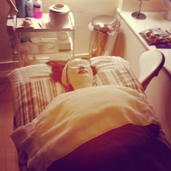 Getting a Facial Getting a Facial