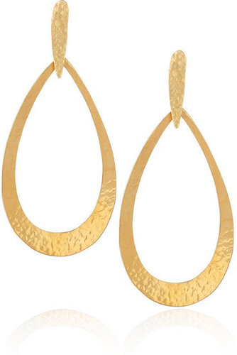 Hervé Van Der Straeten | 24-karat gold-plated earrings | NET-A-PORTER.COM