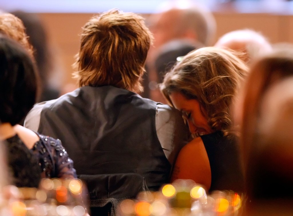 Angelina Jolie rested her head on Brad Pitt's shoulder at the 13th annual Critics' Choice Awards in January 2008.
Angelina Jolie rested her head on Brad Pitt's shoulder at the 13th annual Critics' Choice Awards in January 2008.