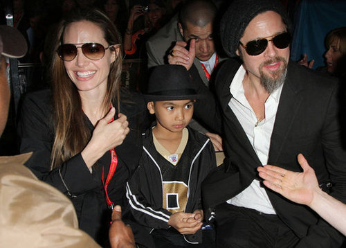 Angelina Jolie and Brad Pitt took Maddox to the Super Bowl in Miami in February 2010.
Angelina Jolie and Brad Pitt took Maddox to the Super Bowl in Miami in February 2010.