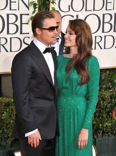Angelina Jolie and Brad Pitt sparkled at the January 2011 Golden Globes.
Angelina Jolie and Brad Pitt sparkled at the January 2011 Golden Globes.