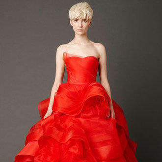 Vera Wang Spring 2013 Bridal Collection at 2013 Spring Bridal Week: See Her Red Wedding Dress Line