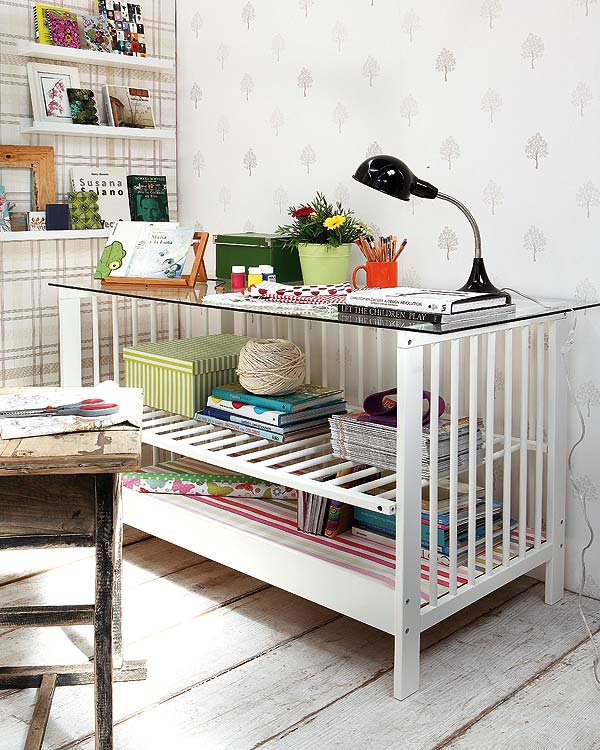 Upcycle Your Crib Into a Grown-Up Desk Upcycle Your Crib Into a Grown-Up Desk