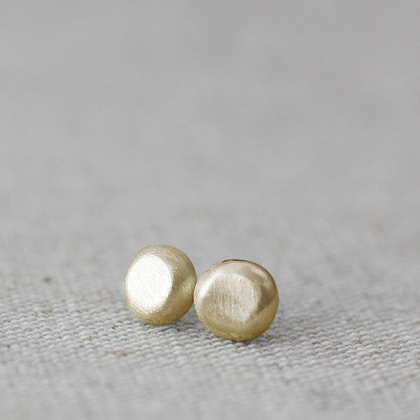 Recycled Gold Stud Earrings Recycled Gold Stud Earrings