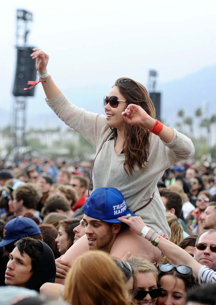 A pair took the party to new heights during Coachella.
A pair took the party to new heights during Coachella.