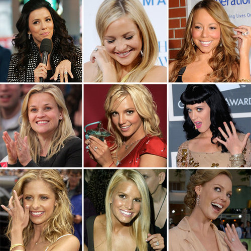 Pop put together 100 pics of the most gorgeous celebrity engagement rings.
Pop put together 100 pics of the most gorgeous celebrity engagement rings.