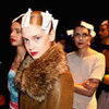 Gary Bigeni Goes For Translucent Makeup, a Strong Red Lip and Ponytail For 2012 MBFWA